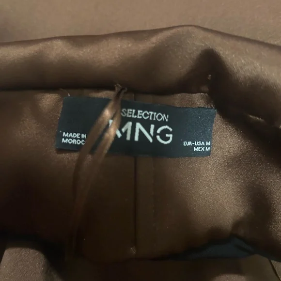 Mango Brown Satin Dress - Picture 5 of 6